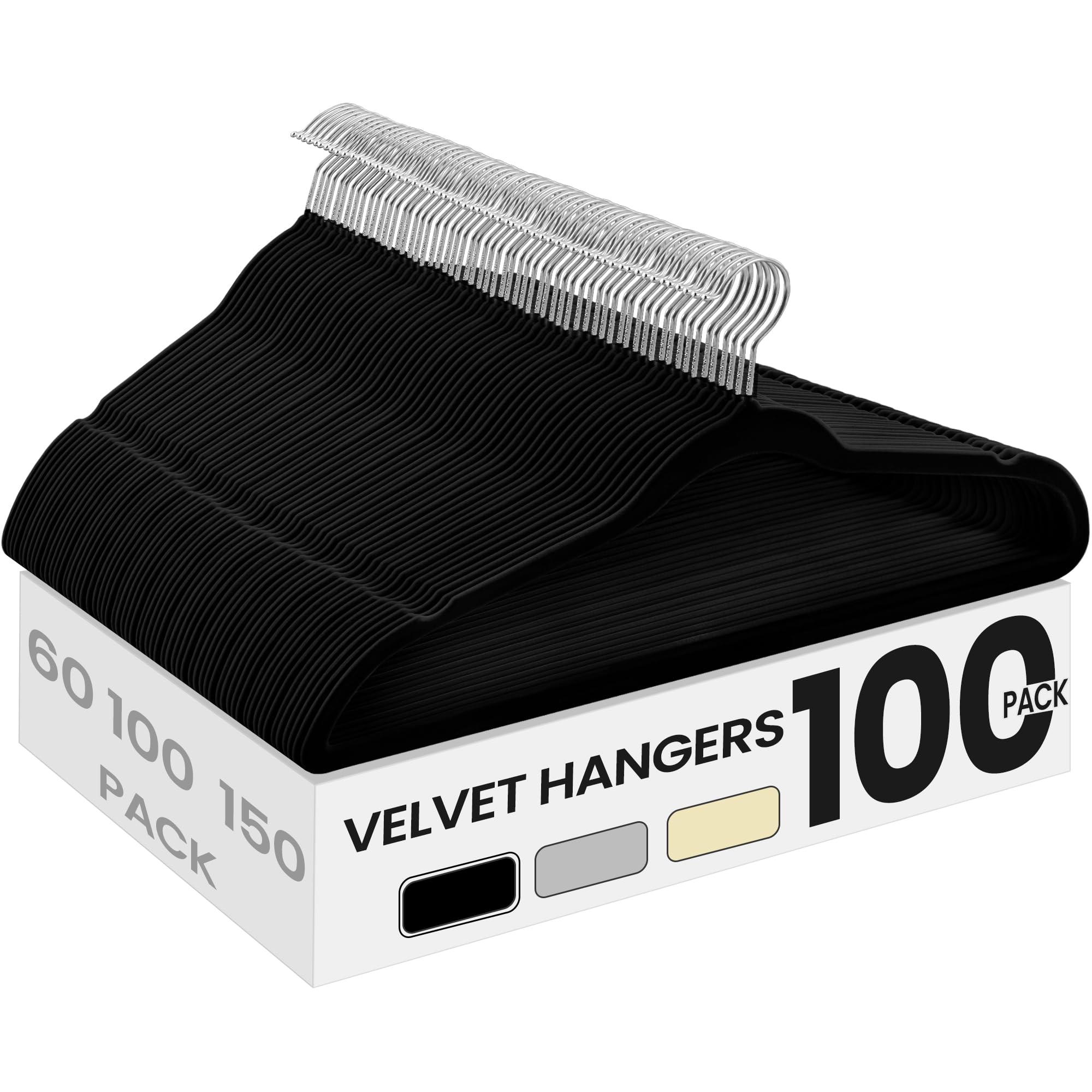 SONGMICS velvet hangers bulk pack keeps closet organized