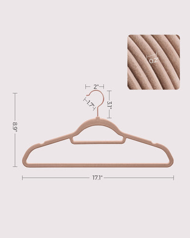 Songmics caramel brown finish adds warm elegance to any wardrobe.