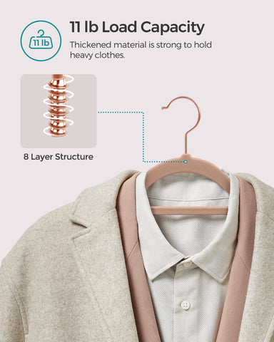 Songmics space-saving design helps fit more clothes in a single closet.