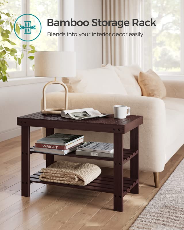 Songmics versatile as side table, plant stand, or storage in any room.