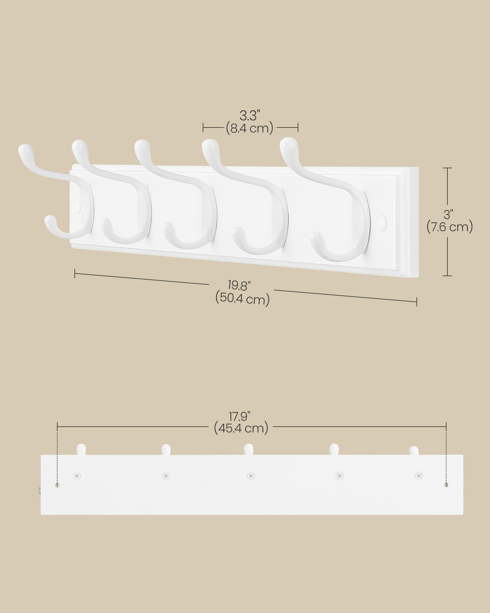 SONGMICS entryway rack securely mounts for daily organization.