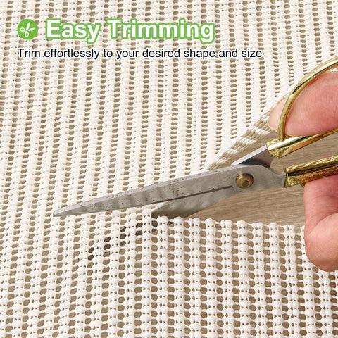 Soft cushioned underfoot feel with Songrey rug pad.