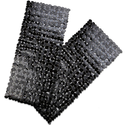 SONGZIMING pebble-design bathtub mat top view for slip resistance