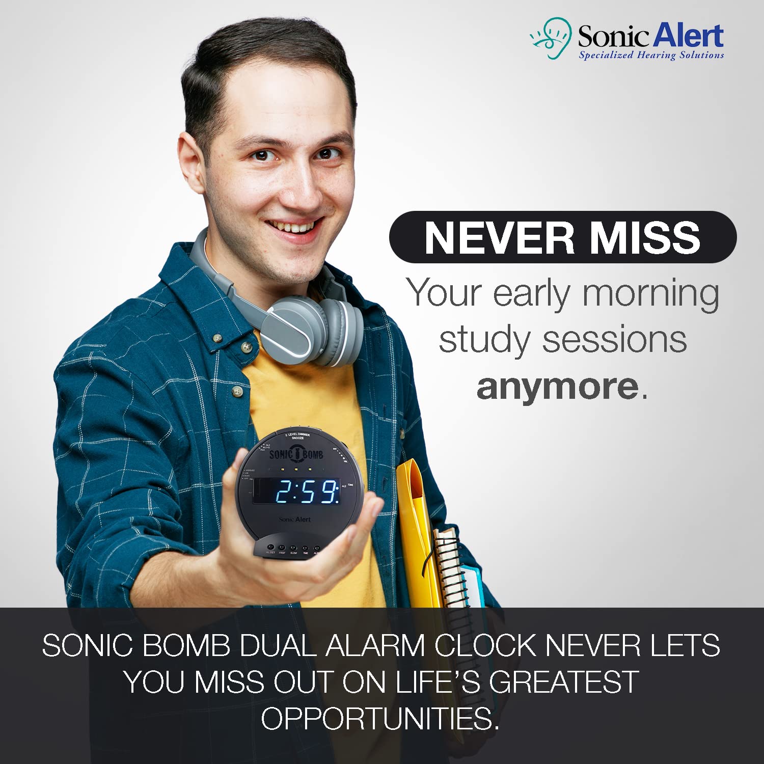 Award-winning Sonic Alert brand trusted for decades in wake-up devices