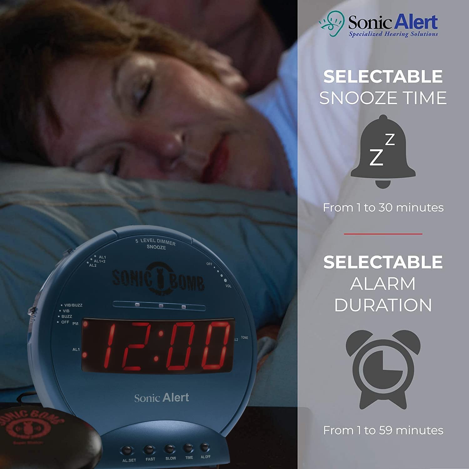 Red alert lights flash as the alarm sounds
