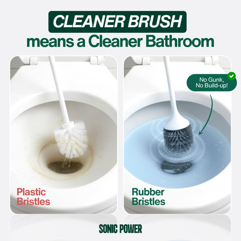 Silicone brush and holder by SonicPower for a non-scratch, quick-dry clean.