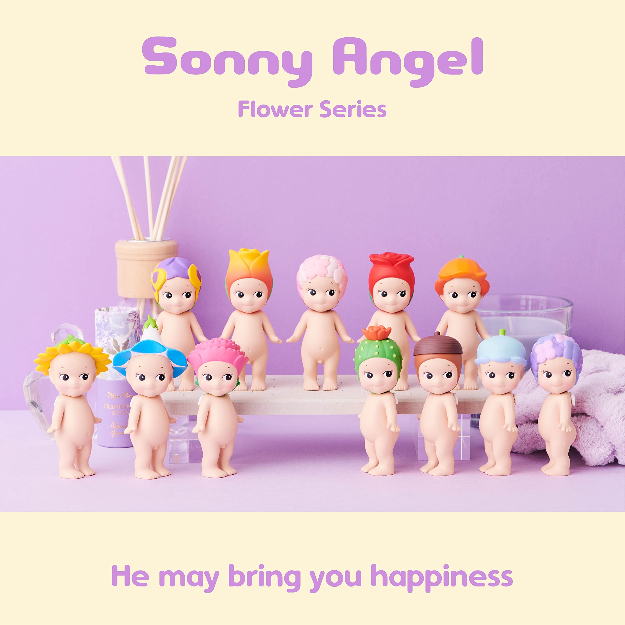 Sonny Angel Flower figure on display, compact and collectible.