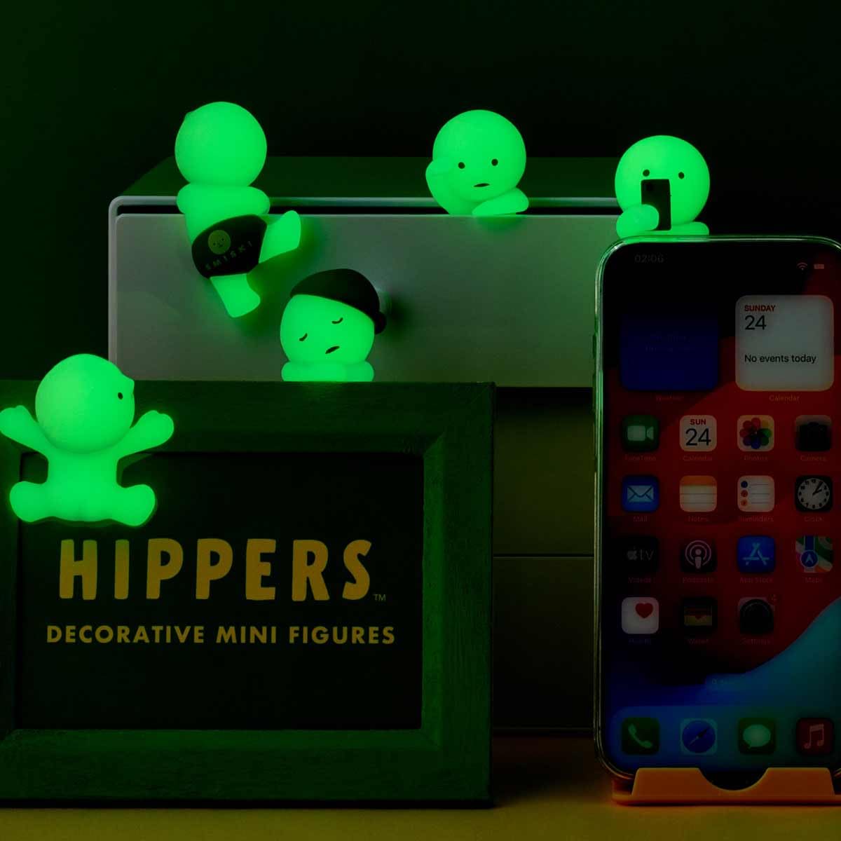Sonny Angel Smiski Hippers upside down glow figure for quirky desk decor