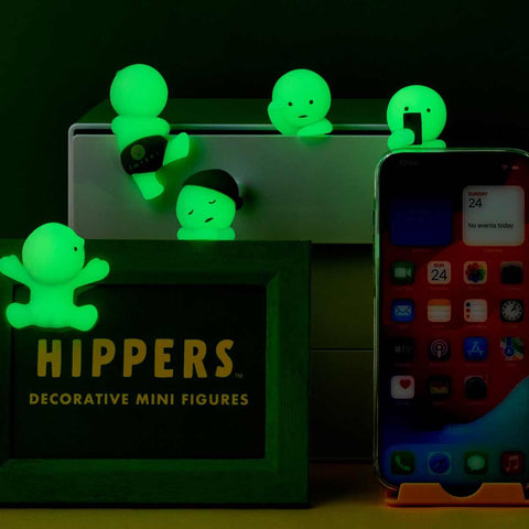 Sonny Angel Smiski Hippers upside down glow figure for quirky desk decor