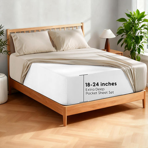 SONORO KATE 360-degree elastic band detail ensures sheets stay in place.