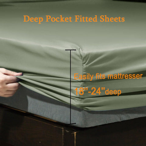 Pillowcases included; SONORO KATE Sage completes the soft sleep set.