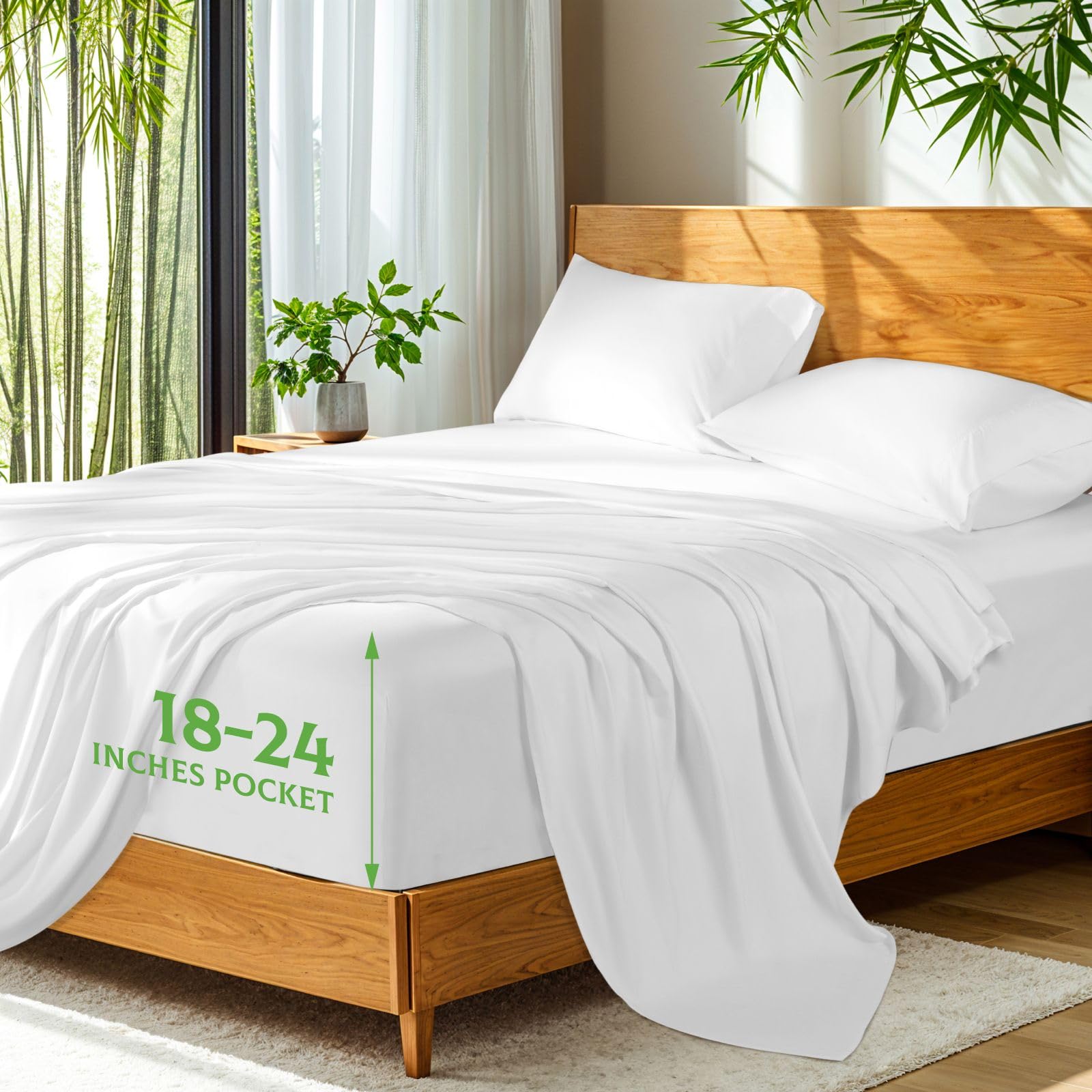SONORO KATE bamboo-derived viscose sheets offer luxurious softness and breathability.