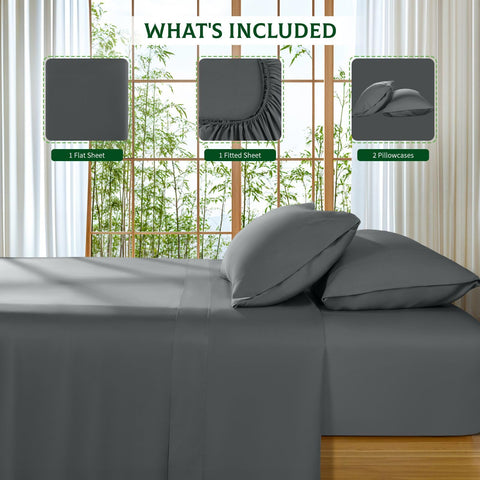 SONORO KATE dark grey bed setup for a refined bedroom look