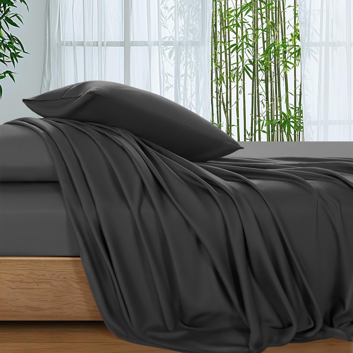 SONORO KATE bamboo sheets with a sateen finish for hotel-soft comfort