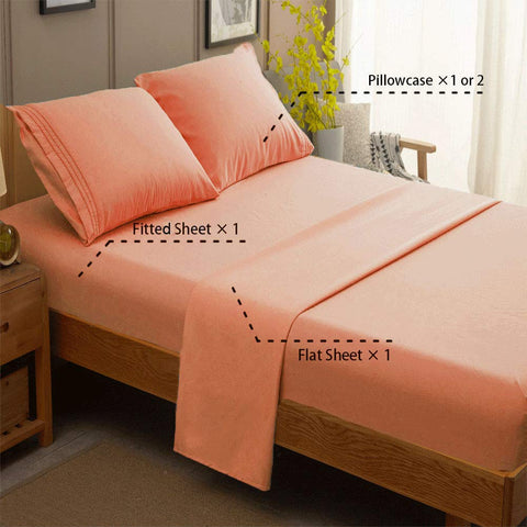 SONORO KATE fitted sheet close-up reveals a deep pocket for a snug mattress fit.