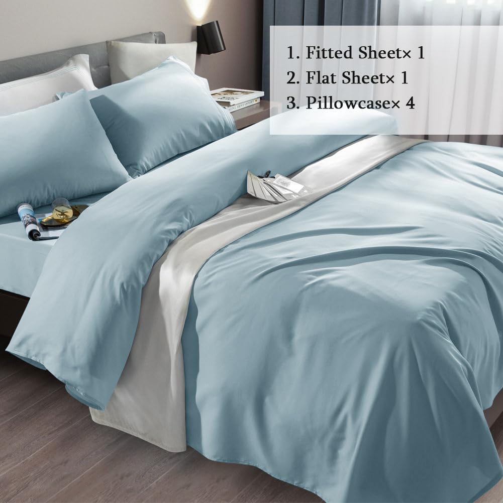 SONORO KATE fitted sheet deep-pocket fits 18-24 inch mattresses.