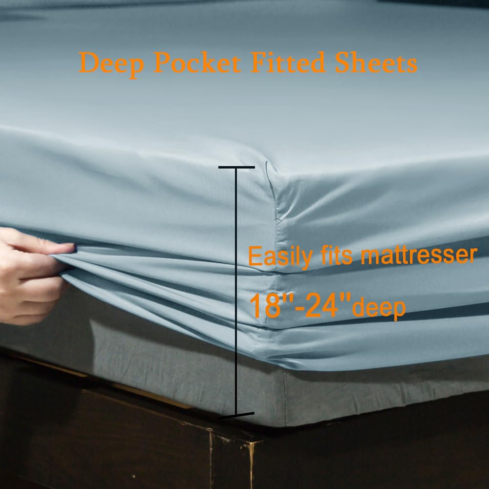 SONORO KATE pillowcases set with silky finish and wrinkle resistance.