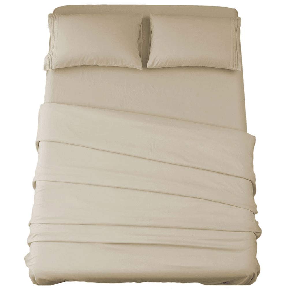 SONORO KATE ultra-soft microfiber sheets close-up showing plush comfort