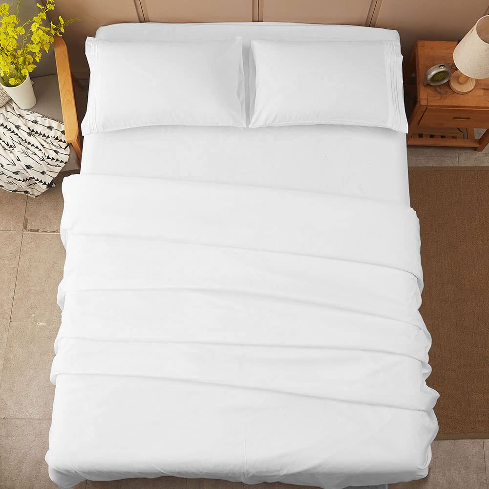 SONORO KATE bedroom styling with plush white linens for a fresh look.