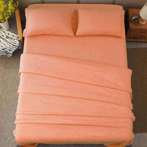 SONORO KATE care-wash friendly sheets stay vibrant after machine washing.