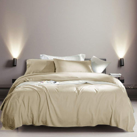Deep-pocket elastic on SONORO KATE fitted sheet keeps it in place
