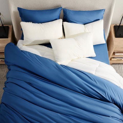 SONORO KATE deep-pocket fitted sheet snugly fits a thick mattress