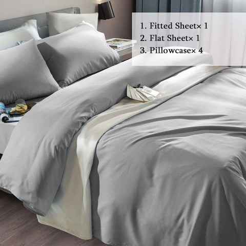 Deep-pocket fitted SONORO KATE sheet fits mattresses up to 24 inches