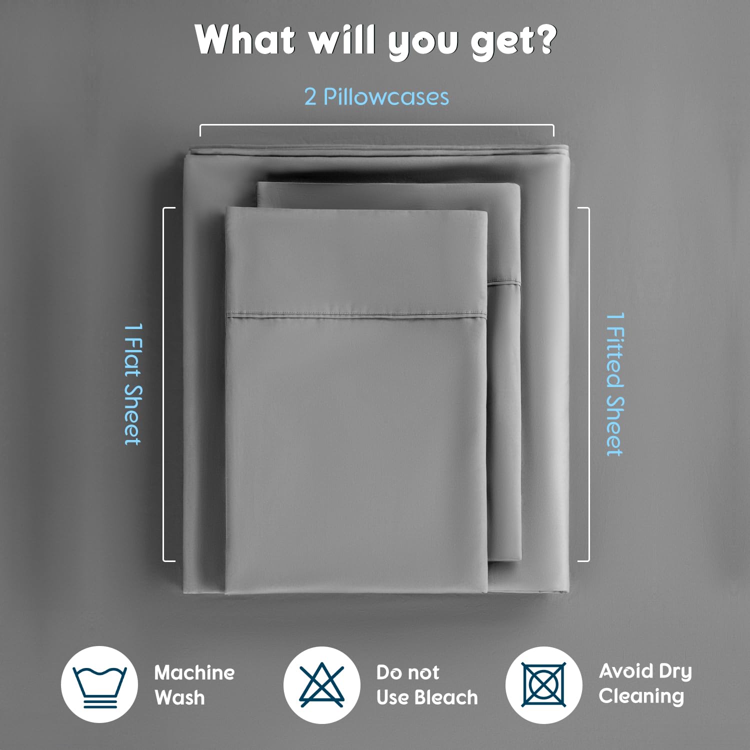 SONORO KATE easy-care sheets ready for quick wash and dry