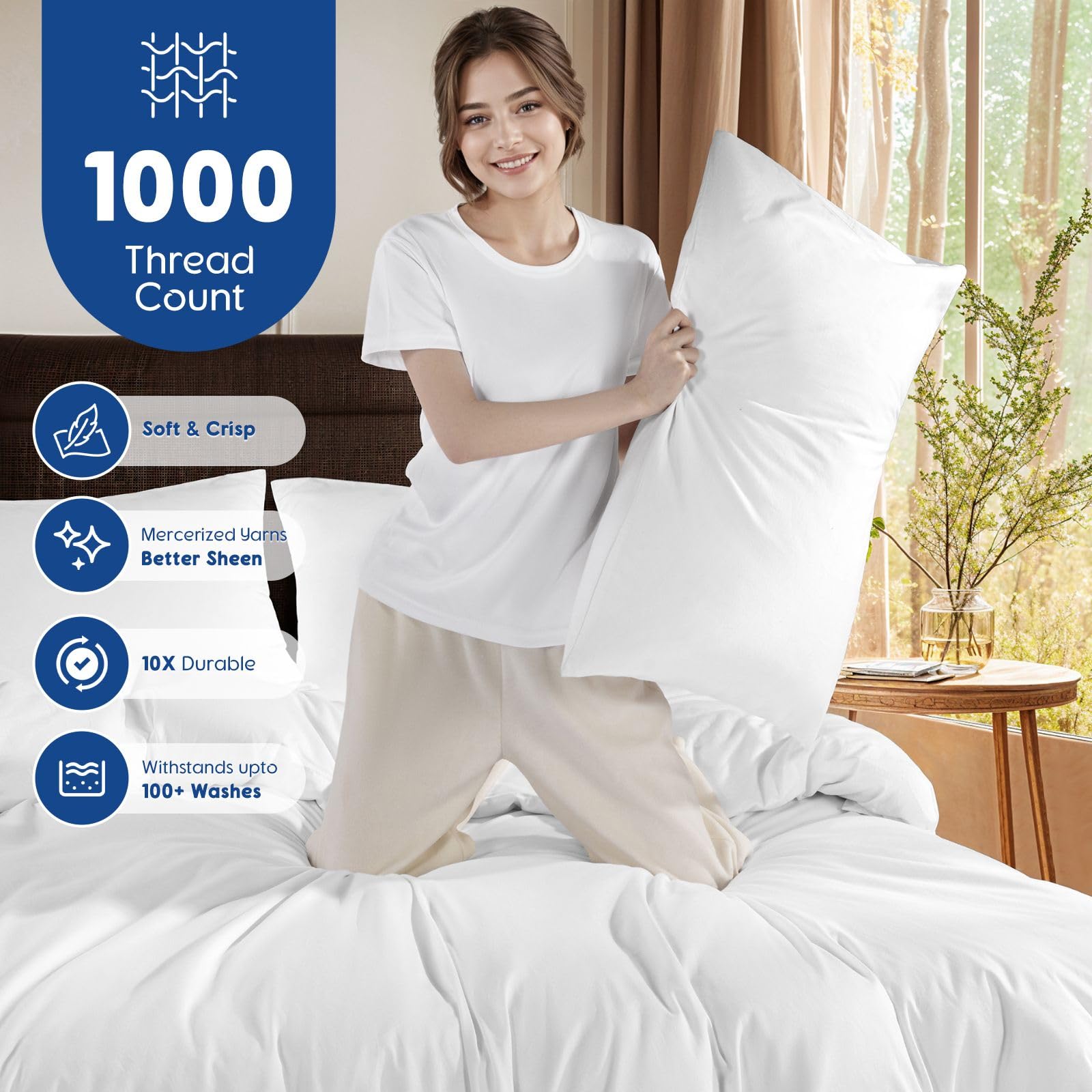 SONORO KATE duvet cover with four corner ties secures the insert.