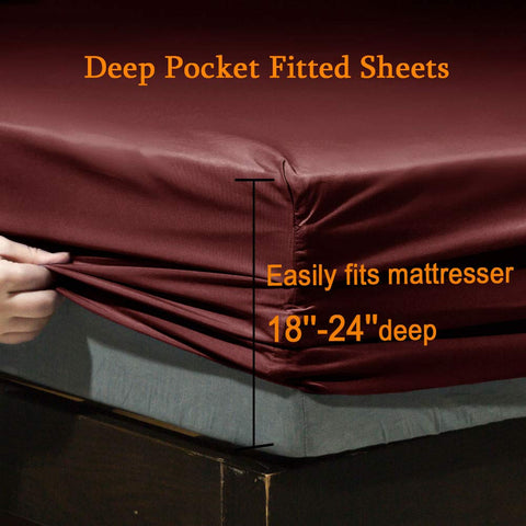 SONORO KATE fitted sheet 60x80x21 deep-pocket fits tall mattresses securely.
