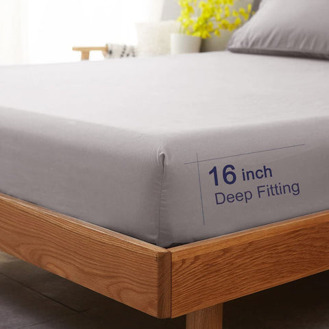 SONORO KATE fitted sheet with durable elastic stays snug on mattresses.