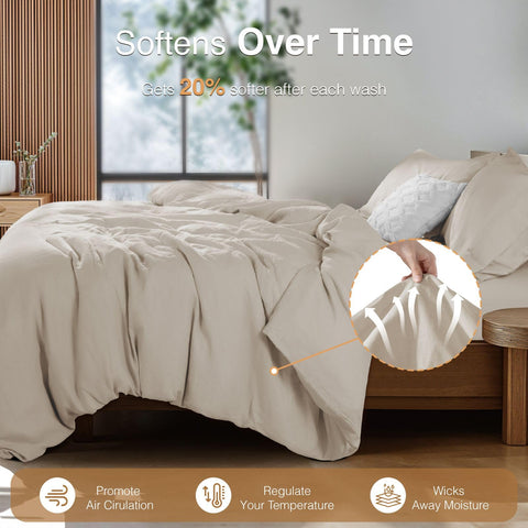 SONORO KATE four corner ties prevent shifting for a tidy bed.
