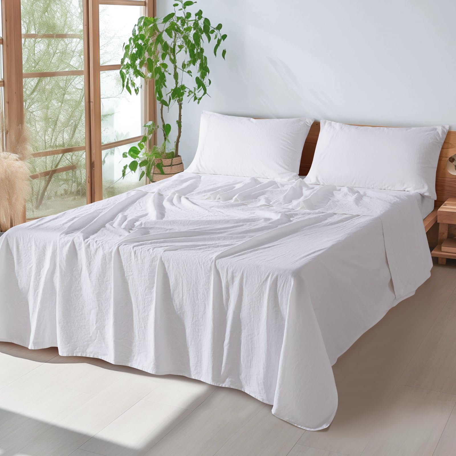 SONORO KATE linen bedroom set, elevates sleep space with natural, breathable fabric