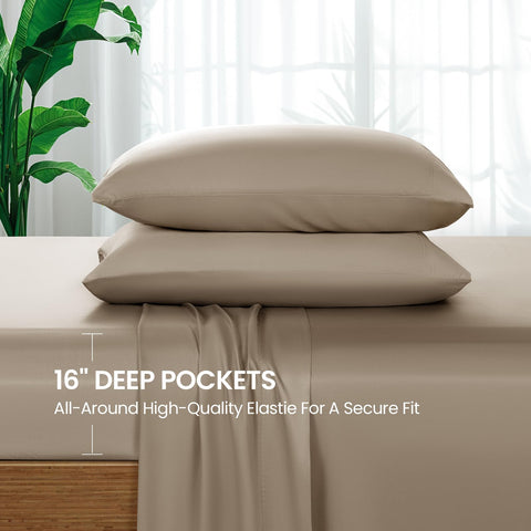 SONORO KATE luxury bedding setup evokes hotel style serenity at home