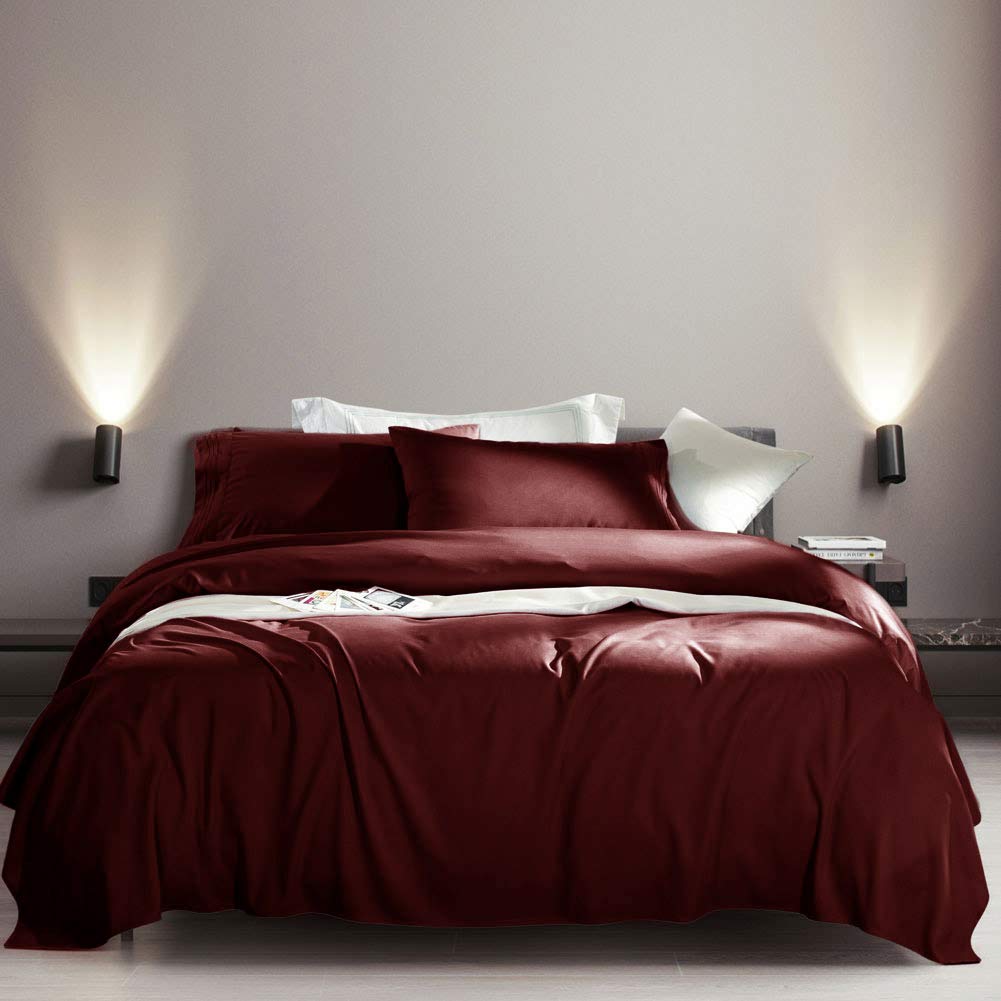 SONORO KATE burgundy pillowcase 20x30 enhances pillow comfort and sleep style.