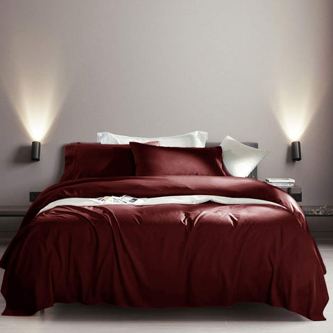 SONORO KATE burgundy pillowcase 20x30 enhances pillow comfort and sleep style.