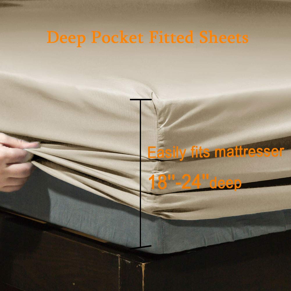 SONORO KATE beige pillowcases 20x40 inches for complete bed styling