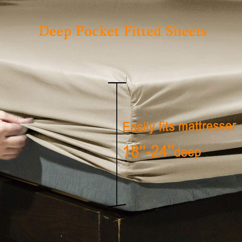 SONORO KATE beige pillowcases 20x40 inches for complete bed styling