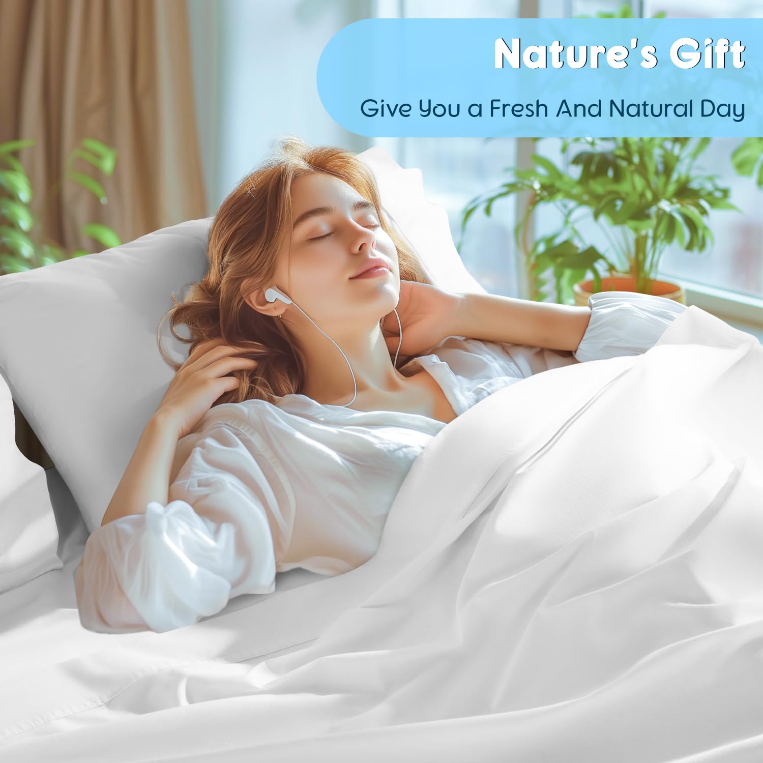 SONORO KATE sheet set with pillowcases ready for cozy setup
