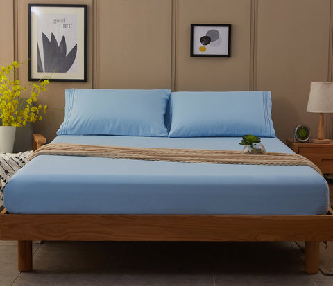 SONORO KATE queen flat sheet measures 90x102 inches for broad coverage