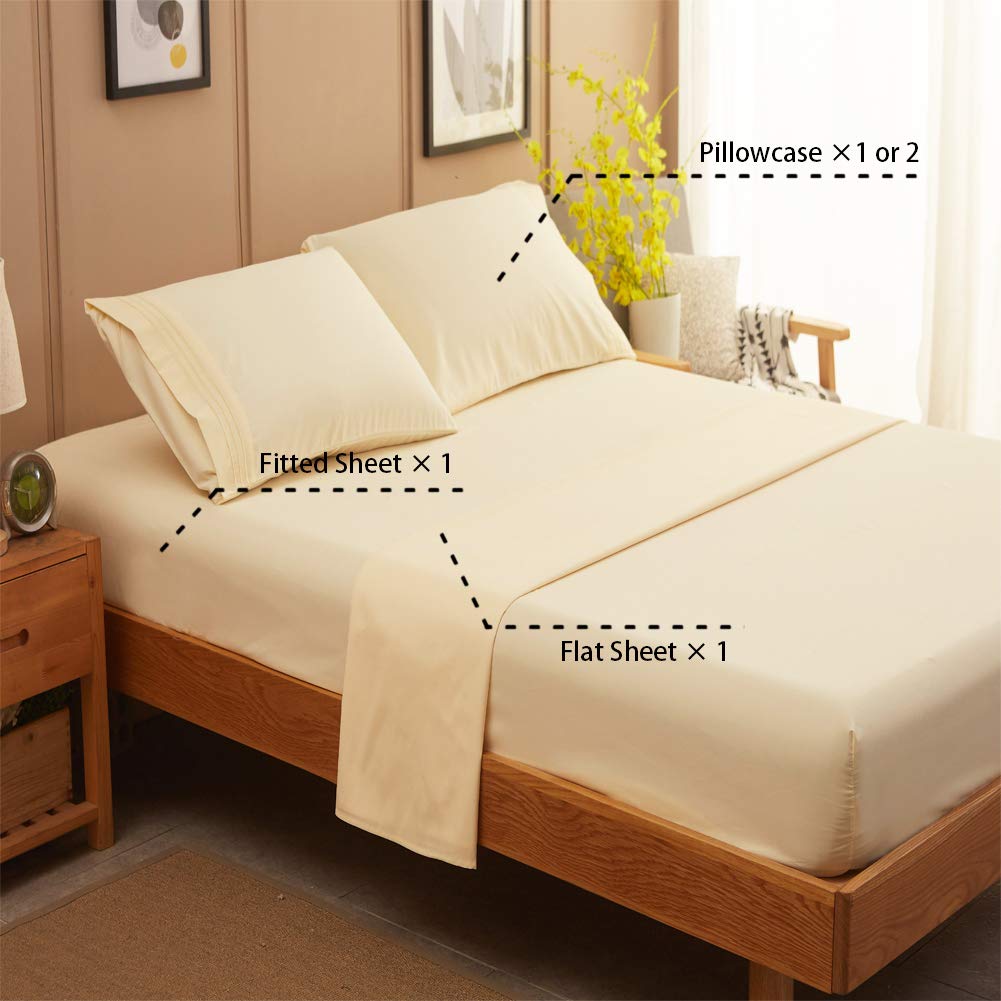 SONORO KATE flat sheet 90x102 delivers smooth, wrinkle resistant surface