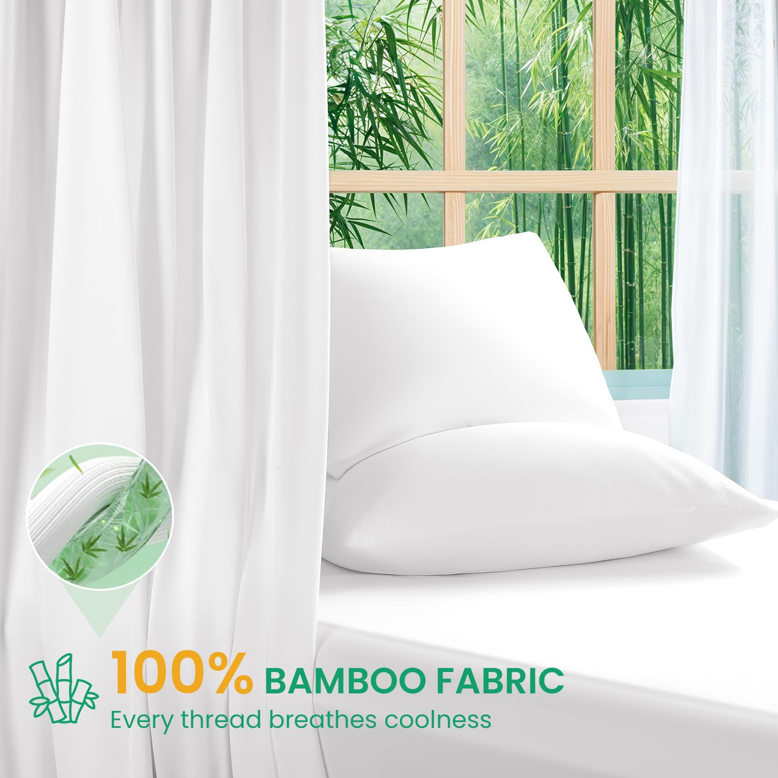 SONORO KATE queen flat sheet displays crisp hotel-luxe finish