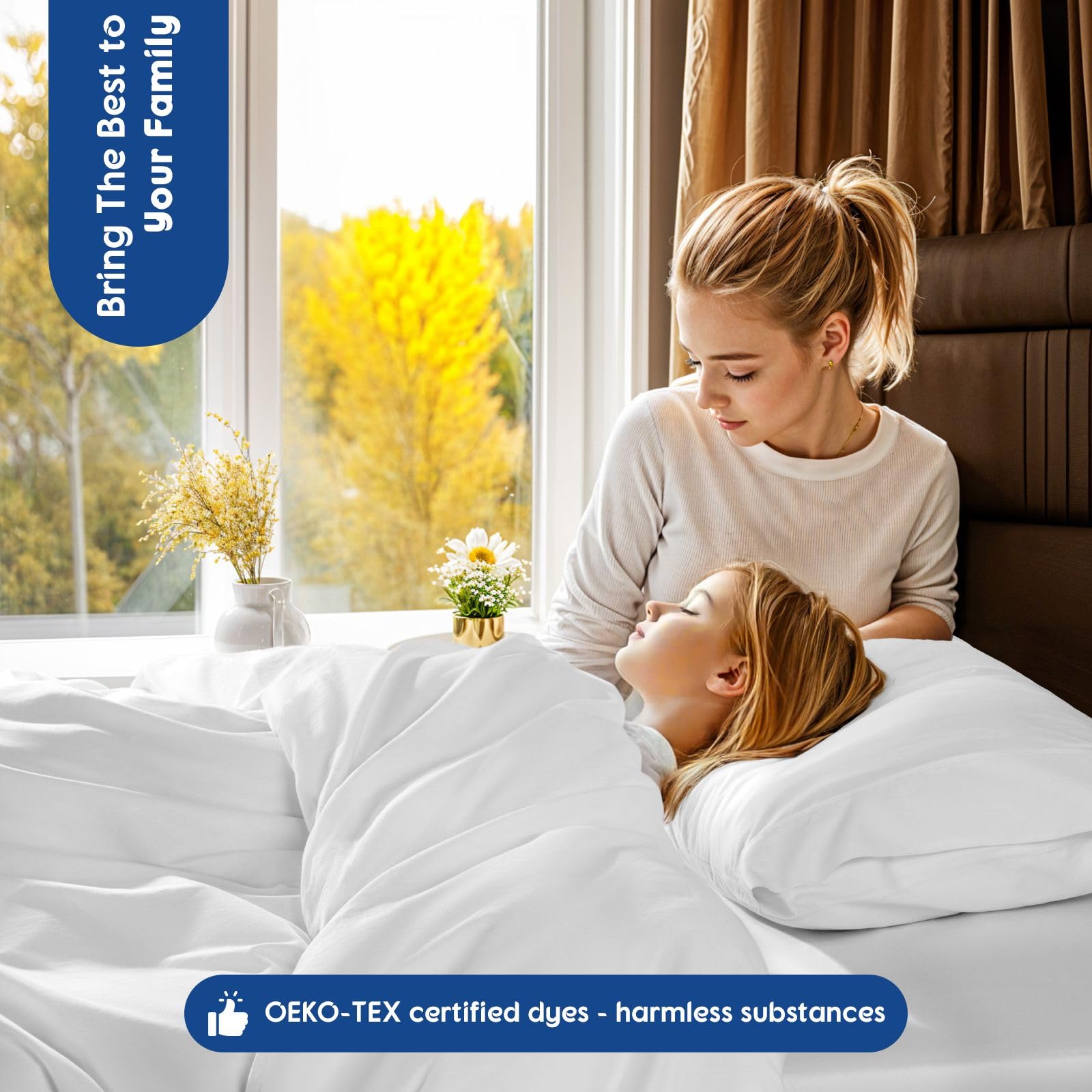 SONORO KATE machine-washable duvet cover with easy-care instructions.