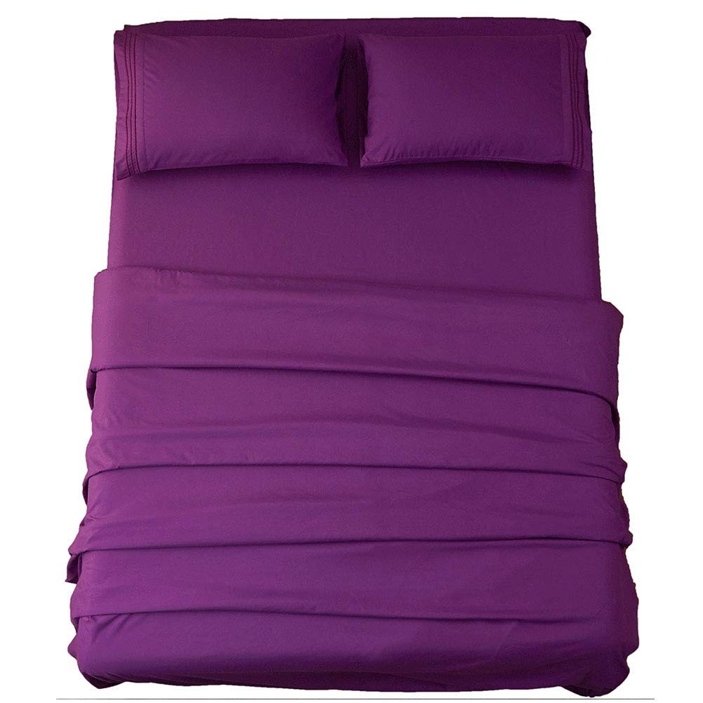 SONORO KATE flat sheet close-up shows ultra-soft microfiber texture