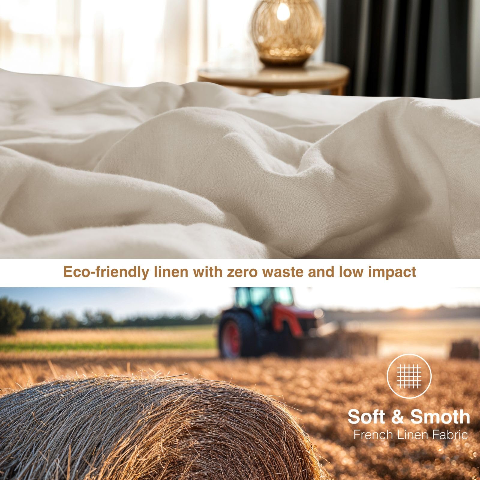 SONORO KATE soft linen texture brightens with every wash.