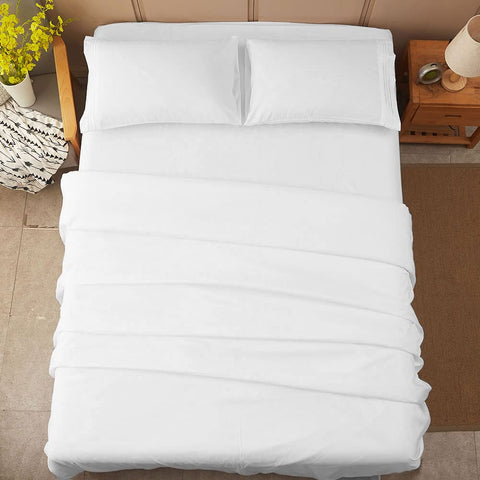 SONORO KATE white bedroom setup highlighting timeless styling and ease of maintenance.