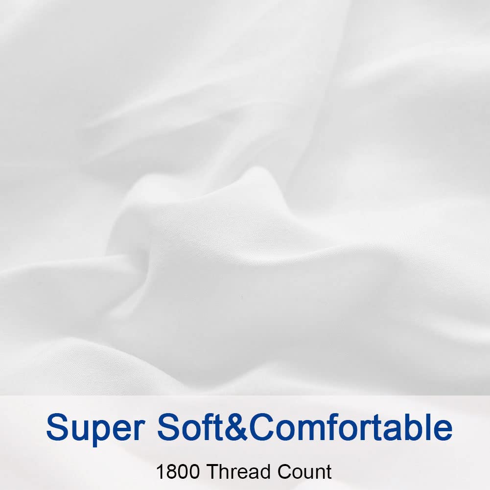 SONORO KATE wrinkle-resistant finish showcased on clean white bedding.