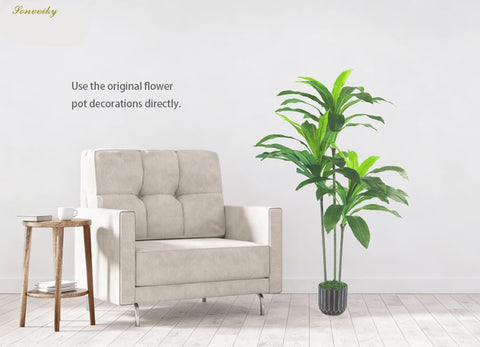 Sonvviky Dracaena tree base with weighted concrete for stable placement.