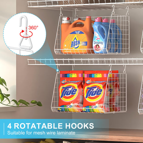 Sonyabecca 360-degree rotating hooks close-up demonstrates flexible mounting options.