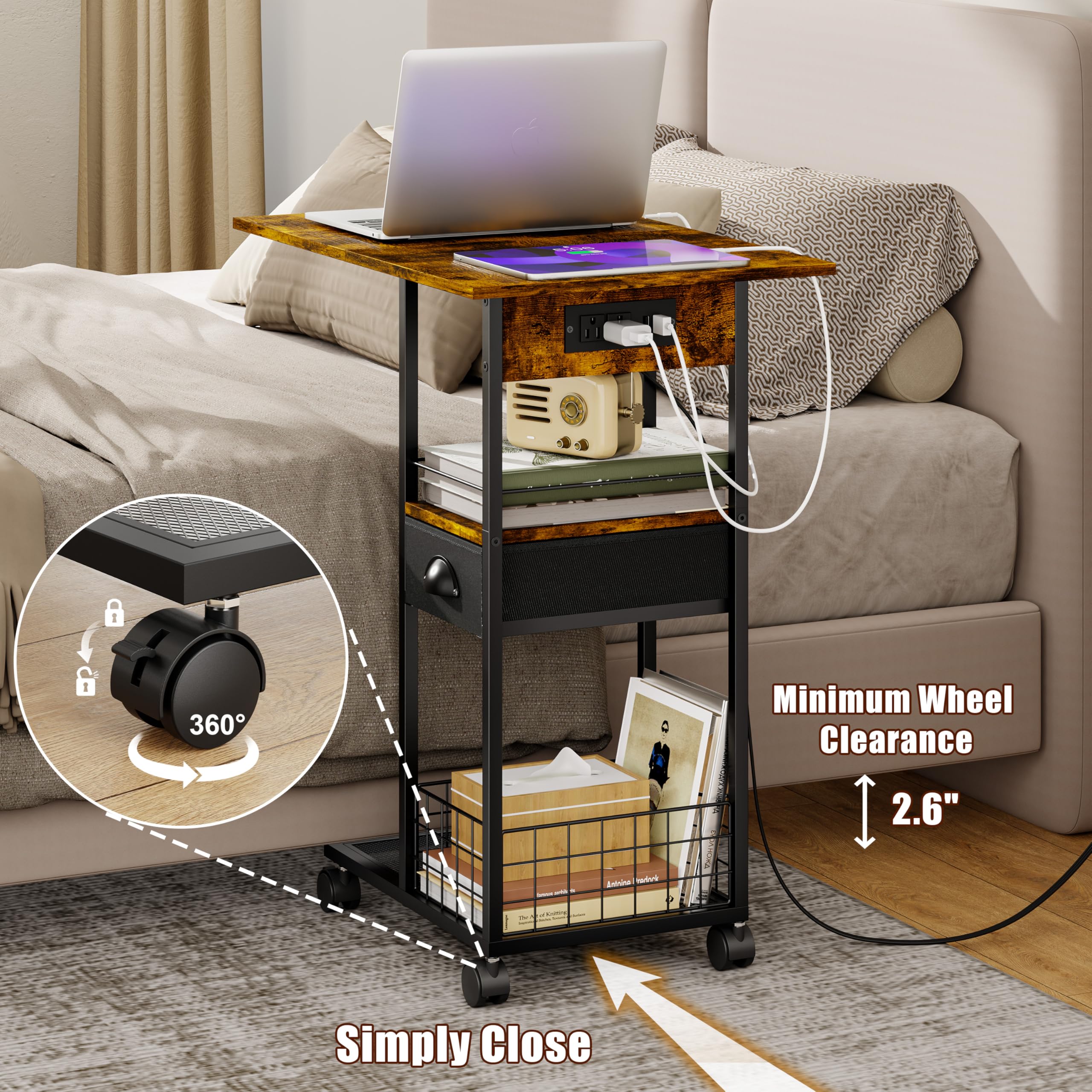Sonyabecca adjustable feet provide stability on uneven floors.
